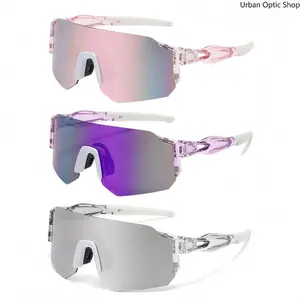 3-Pack Silicone UV400 Sports Eyewear, Windproof Lenses, Soft Rubber Frame Outdoor Glasses for Cycling, Hiking, Silicone Sports Eyewear