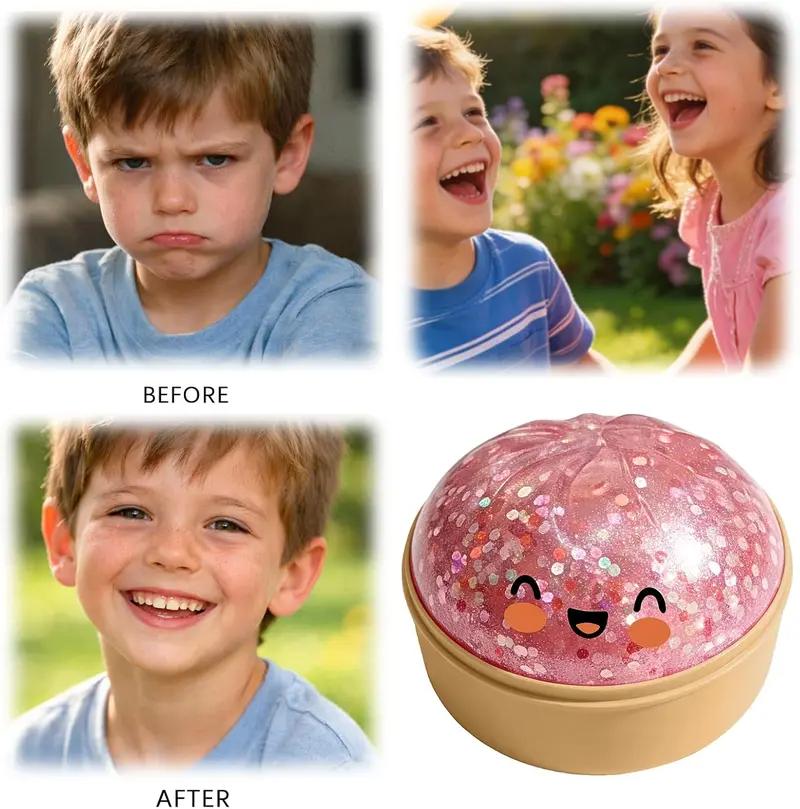 Mystery Dumpling Squishy Stress Ball, Jumbo Rainbow Mystery Squishy Bun Sensory Toys for Anxiety Relief Fidget, Soft Squeeze Toys for Adults & Kids with Food Steamer Stretchy Desk Toys Classroom Prizes & Party Favors