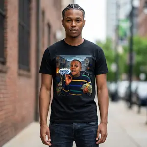 BRO-RILLA "2500 Flat" Holding Cash Photo T-Shirt | Urban Streetwear