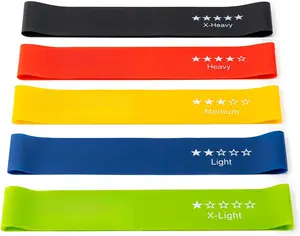 Resistance Bands for Working Out, Exercise Bands with 5 Resistance Levels Fit for Home Fitness, Strength ,  Latex Resistance Band Include Instruction Guide and Carry Bag