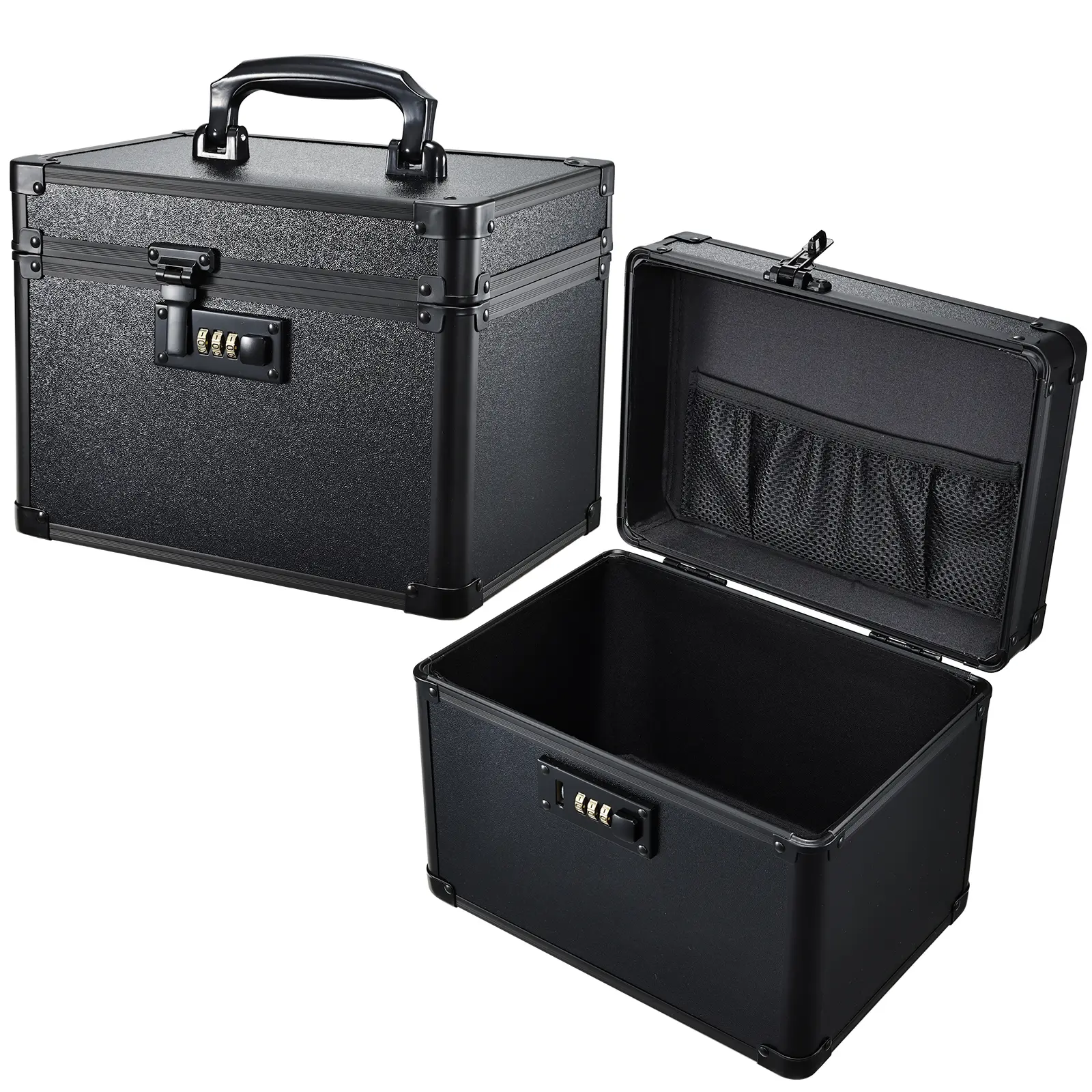 Portable Medicine Storage Box with 3-Digit Combination Lock for Medication Durable Lockable Medicine Storage Box for Home Travel Dorm