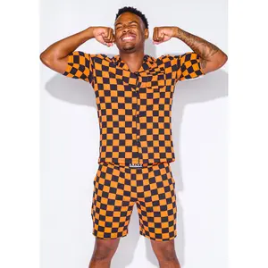 Men's - Catnapper Set (Checkmate - Orange)