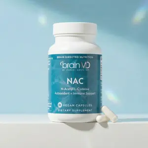 BrainMD - NAC | N-Acetyl L-Cysteine Antioxidant + Immune Support - 60 vegan capsules