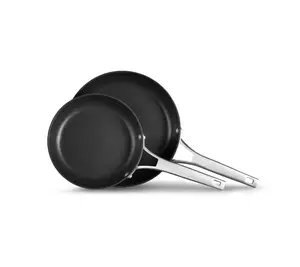 Premier Hard-Anodized Nonstick Frying Pan Set, 10-Inch and 12-Inch Frying Pans