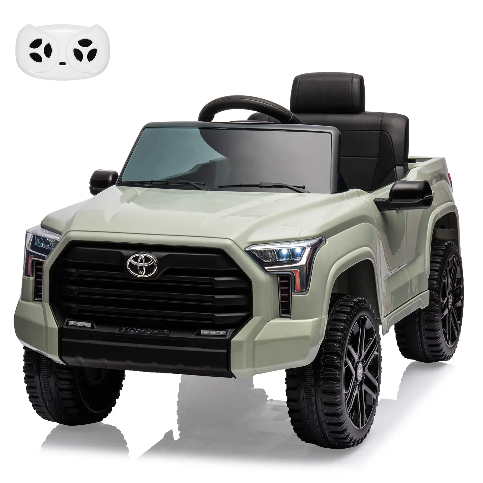 12V Classic Rechargeable Kids Ride-On Truck with Remote Control, MP3 Music, LED Lights, EVA Tires, Ride on Wheels for Boys Girls Outdoor Fun