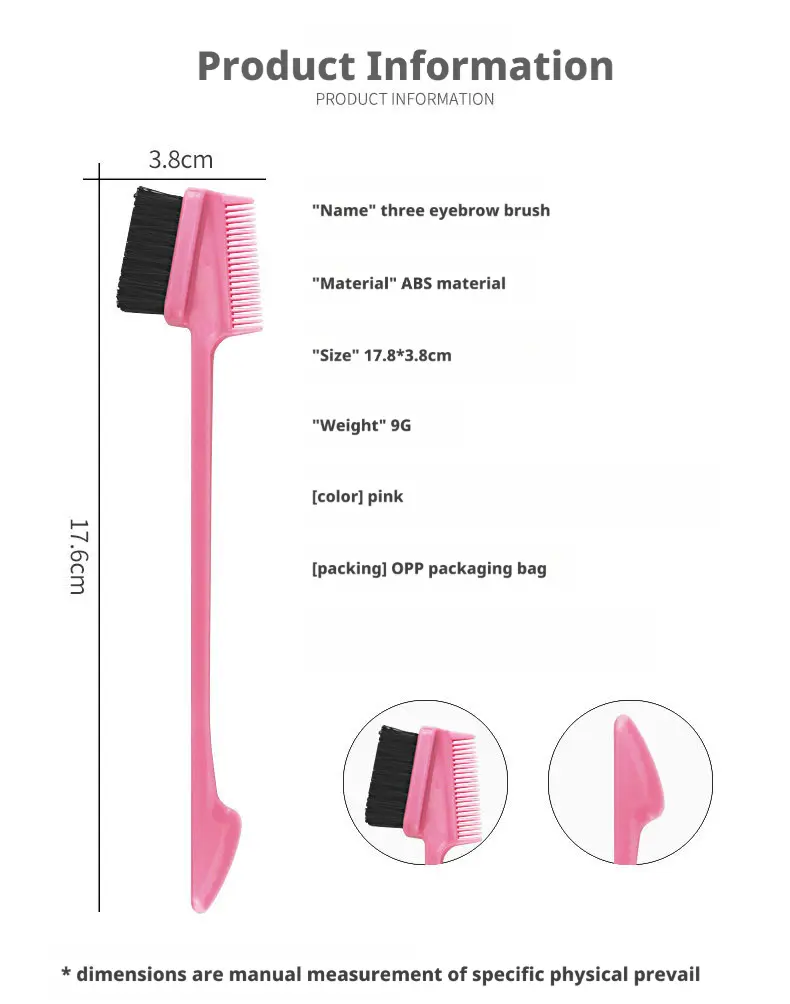 {Wig Freee Gifts} Yarmo Charm 1 Piece Delicate Edge Brush for Wig Gentle Styling Essential for Precious Locks