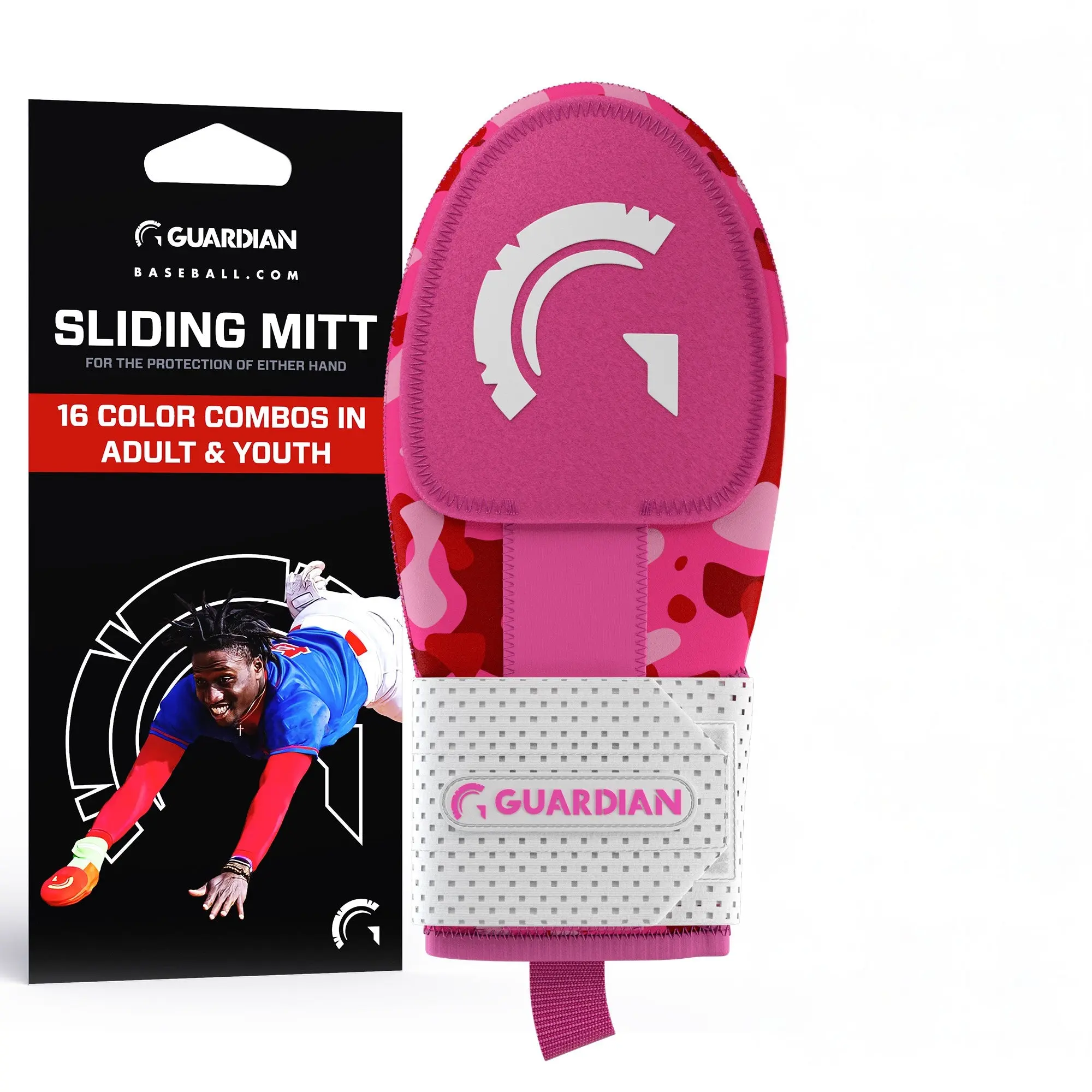 Guardian Baseball Sliding Mitt (Pink Camo) Guardian Baseball Sliding Mitt (Pink Camo)