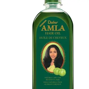 Dabur Amla Natural Hair Oil 300 ml - Natural Formula for Beautiful Hair, Suitable for All Skin Types