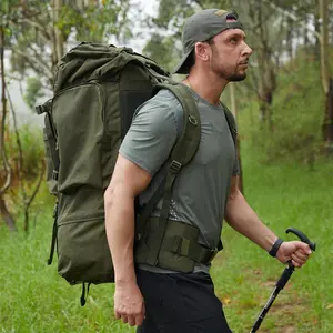 65L Large Tactical Backpack Waterproof Wear Resistant Military Grade Rucksack with MOLLE System for Camping Hiking Travel Survival Outdoor Lovers Unisex