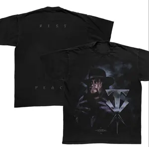 The Undertaker Rest In Peace WWE Vintage Wrestling Graphic T Shirt Deadman Phenom Gothic Unisex Retro Wrestling Tee