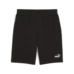 PUMA Mens Essentials No.1 Logo 10 Inch Shorts Casual Bottoms Casual Drawstring - Black