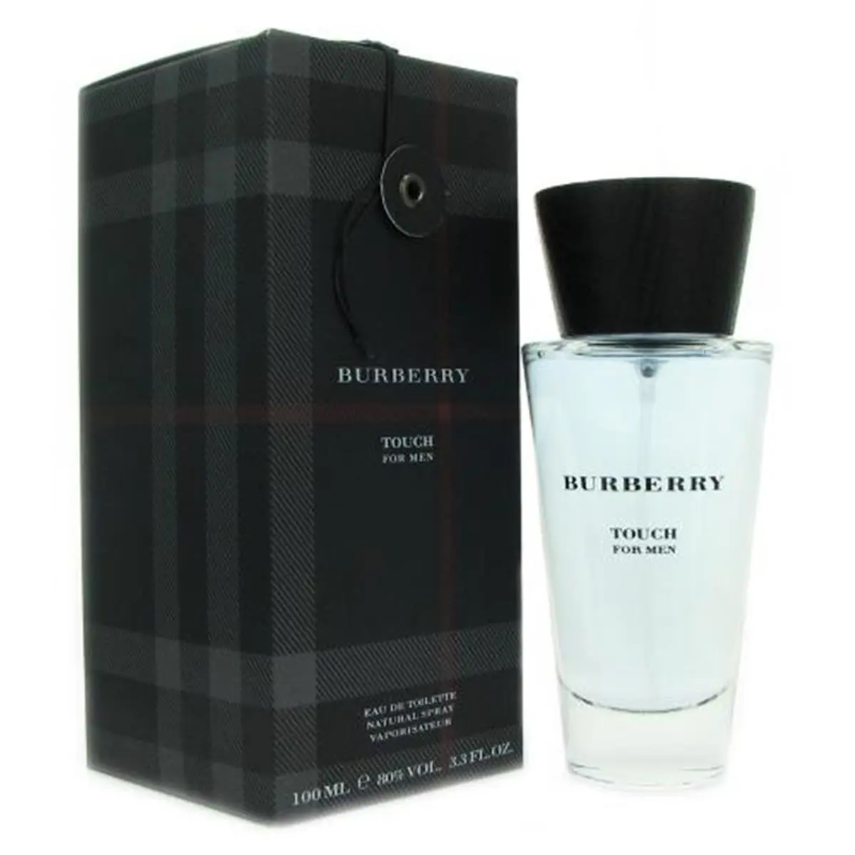 BURBERRY Touch Eau De Toilette Spray for Men, 3.4oz Fragrance Cologne - Vibrant Citrus Aromatic Woody Musk Scent, Spray-On Bottle-Shaped Men's Fragrance