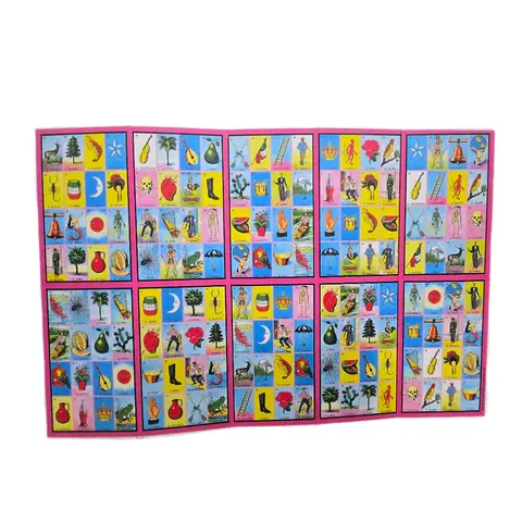 10 CARDS IN ONE BOARD- FOLDABLE WITH JARAS DURABLE MATERIAL-NO REPEATS.