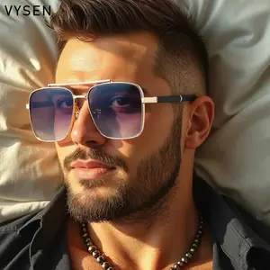 NUBCO Oversized Aviator Sunglasses – Double Bridge UV400