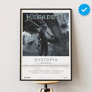 Megadeth Poster | Dystopia Poster | Album Poster Prints | Wall Decor Posters | Album Cover | Metal Music Poster