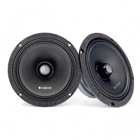 Orion CM654 Custom 6.5in High-Efficiency Paper Cone Midrange Car Stereo Speakers - Car Accessories, 1 Pair 1000W Peak Set, Ferrite, Cooling Phase Plug, 66.8mm, 120 Hz-10 kHz, Minimizes Unwanted Vibrations, Enhances Vocal Clarity