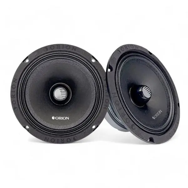 Orion CM654 Custom 6.5in High-Efficiency Paper Cone Midrange Car Stereo Speakers - Car Accessories, 1 Pair 1000W Peak Set, Ferrite, Cooling Phase Plug, 66.8mm, 120 Hz-10 kHz, Minimizes Unwanted Vibrations, Enhances Vocal Clarity