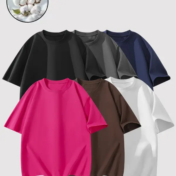 Men's 3-Pack Loose Crew Neck Tees Cotton Quick-Dry Moisture-Wicking, Ideal for Gym Workouts & Outdoor Activities Casual Sportswear Fitness T Shirt