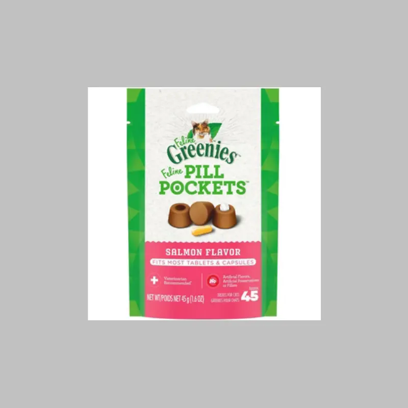 Greenies Feline Pill Pockets Salmon Flavor Treats for Cats