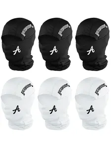 Unisex Letter Printing Balaclava Mask, Breathable Neck Gaiter Headwear, Ski Mask for Men Women, Outdoor Sports, Hiking, Fishing, Daily Wear