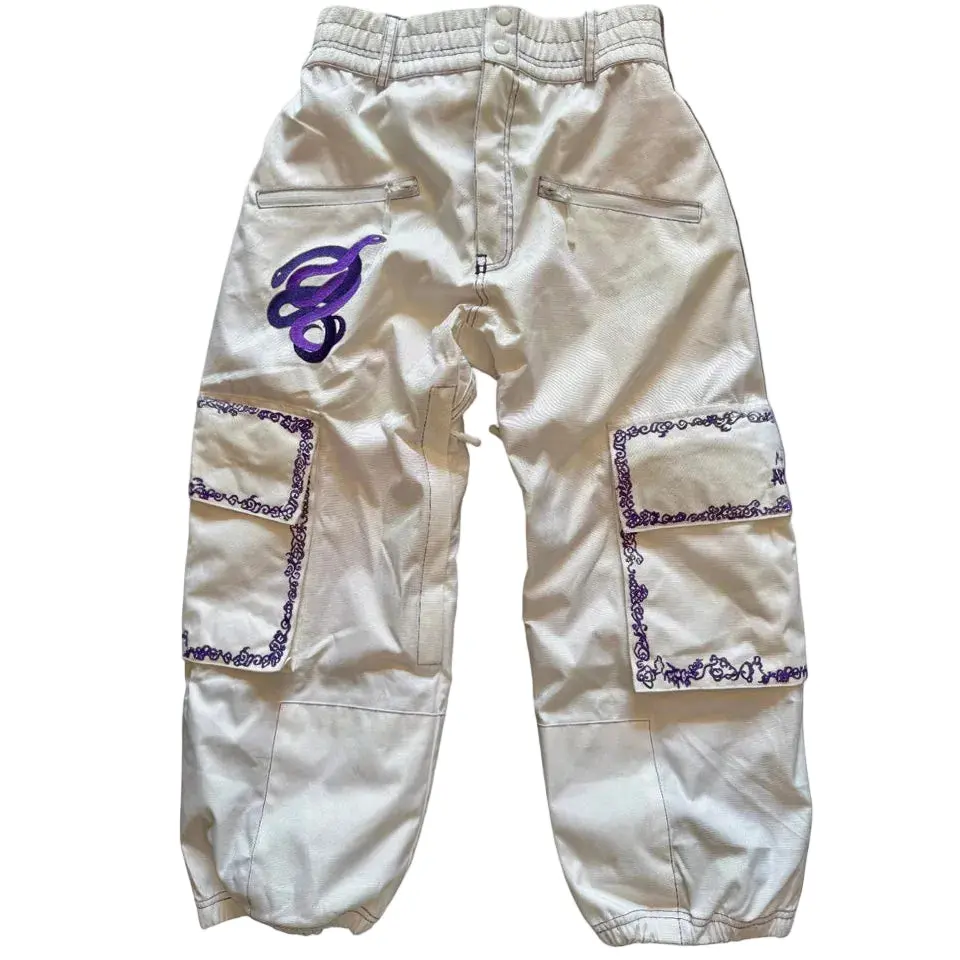 Max Reade Apparel GROM (XS) Snow Pants - Purple on White