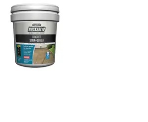 322853 RockSolid Semi-Transparent Concrete Stain & Sealer, High-Gloss Tint Base, 5-Gallons - Quantity 1