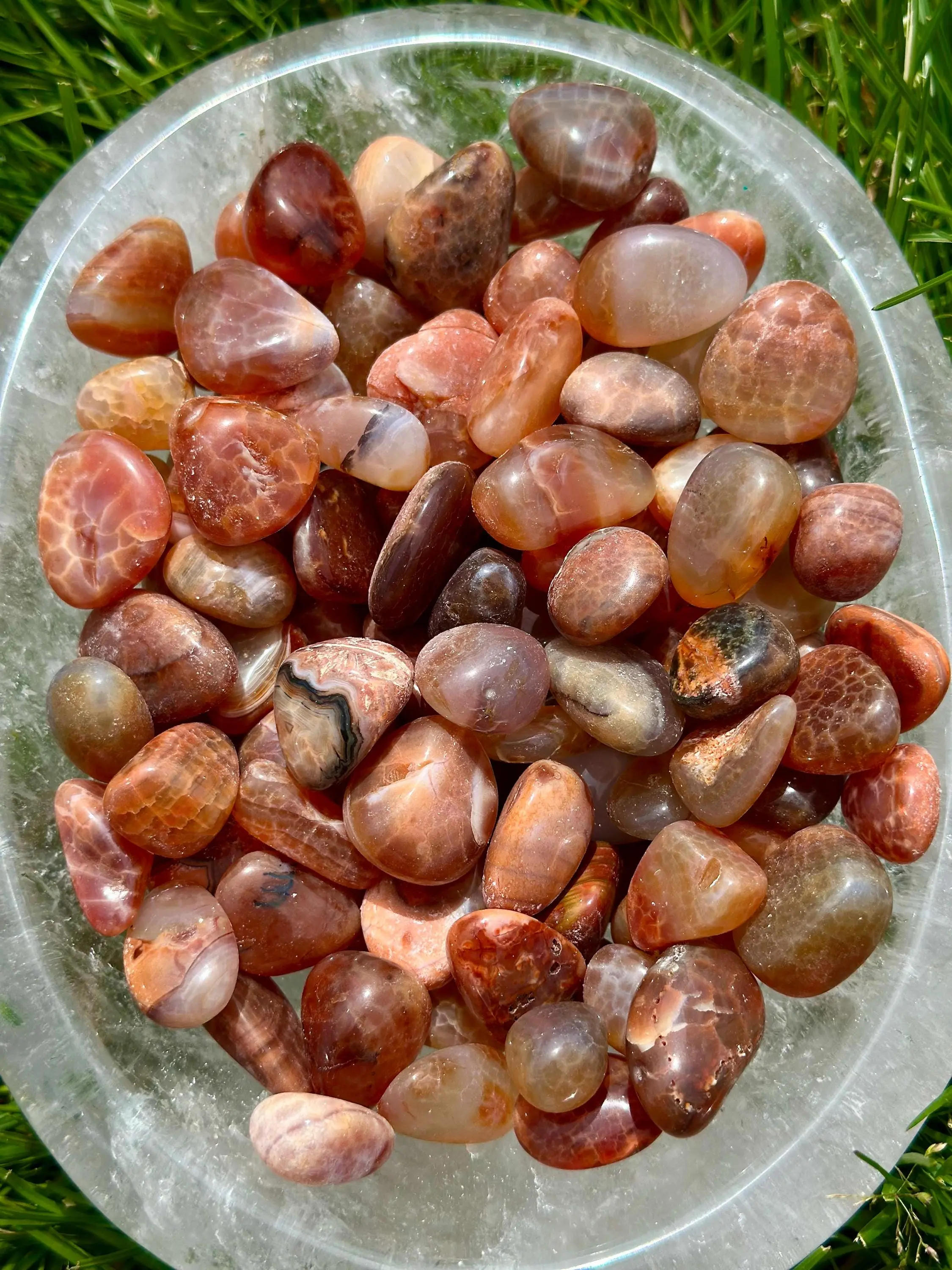 Fire Agate Tumbled Stone
