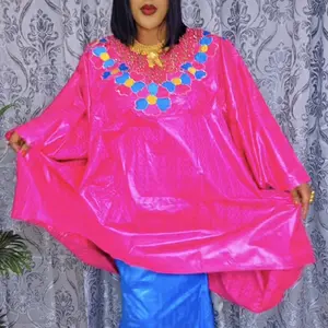 Bazin Getzner Top and Bottom 3pcs Set with Skirt and Head Wrap African Style for Women Quality Over Quantity