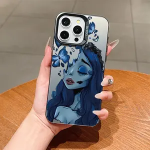 Corpse Bride Butterfly Girl Design TPU Shockproof Full Coverage Protective Case Suitable for Apple Iphone  Max/11/12/13/14/15/16/17 17Air  Pro Max