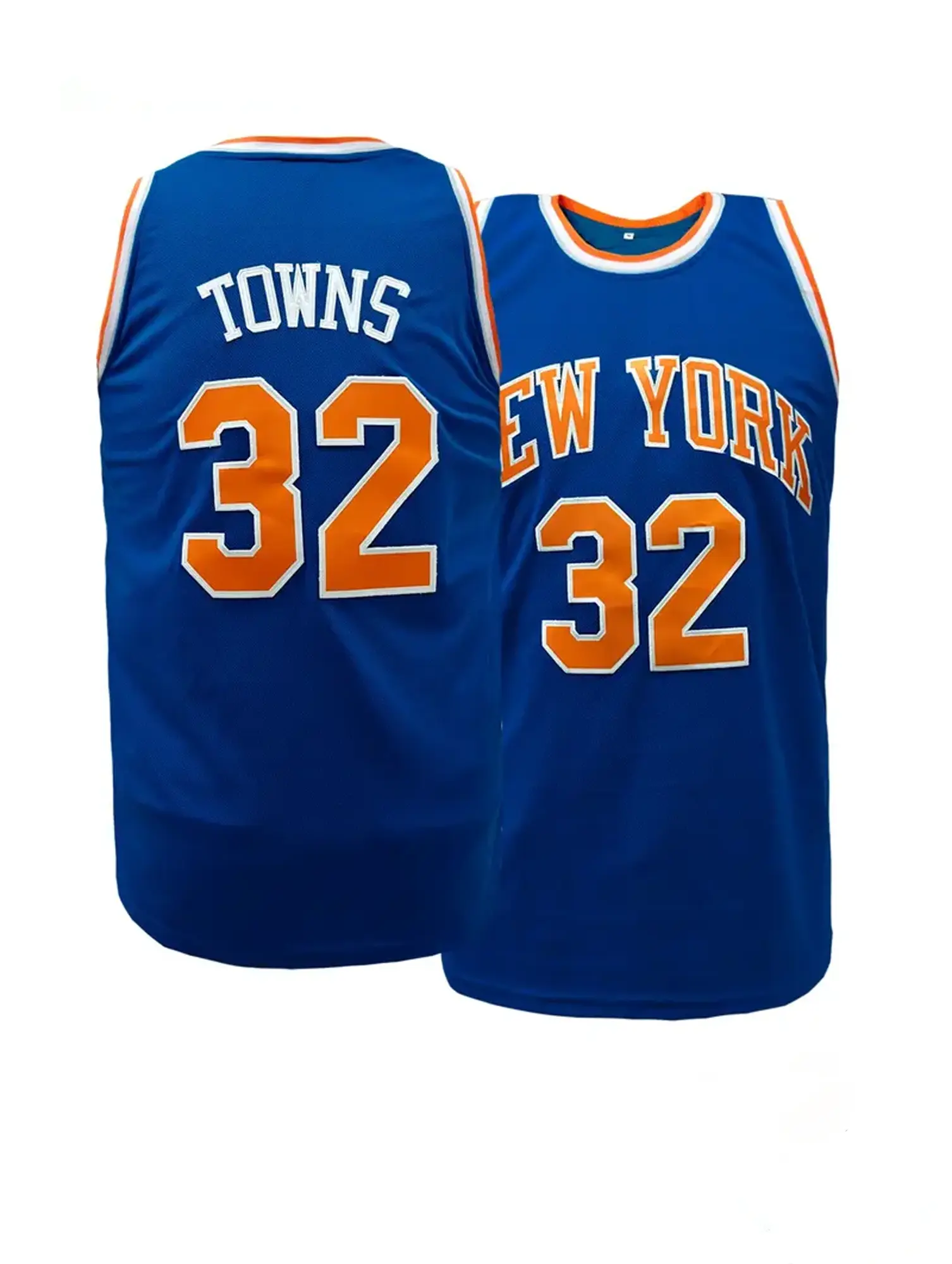 Embroidered New York 32 Embroidery Basketball Jersey Unisex Breathable Mesh Sports Shirt Men Women Retro Athletic Uniform Daily Wear