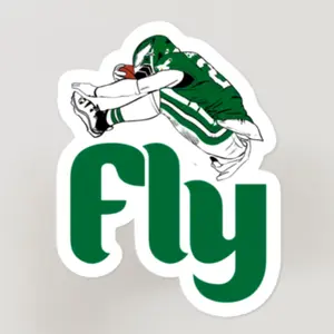 Fly Saquon Barkley Hurdle Sticker, Philadelphia Football Sticker for Laptop, Eagles Championship Stickers, Eagles Merch, Eagles Sticker Gift