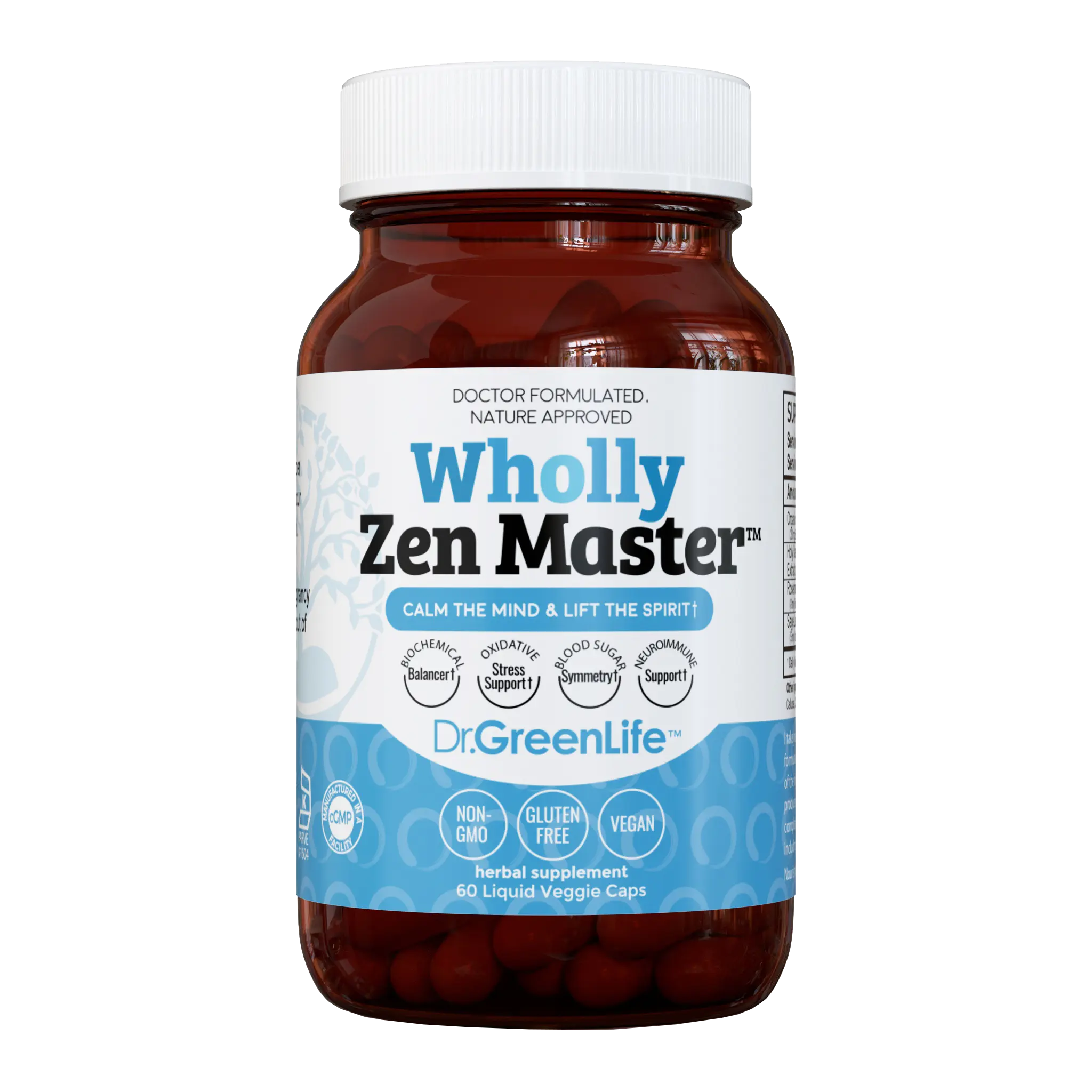 Dr. Green Mom Wholly Zen Master Capsules | Natural Relaxation & Daily Calm Support | Gentle Herbal Wellness Blend for Adults