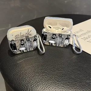 Anime singer NANAs Protective Case Cover for Apple AirPods 1/2/3/4/Pro/Pro2 TPU Texture Lightweight and Durable Anti-Scratch Shockproof Earphone Charging Box Accessory With Buckle Protection