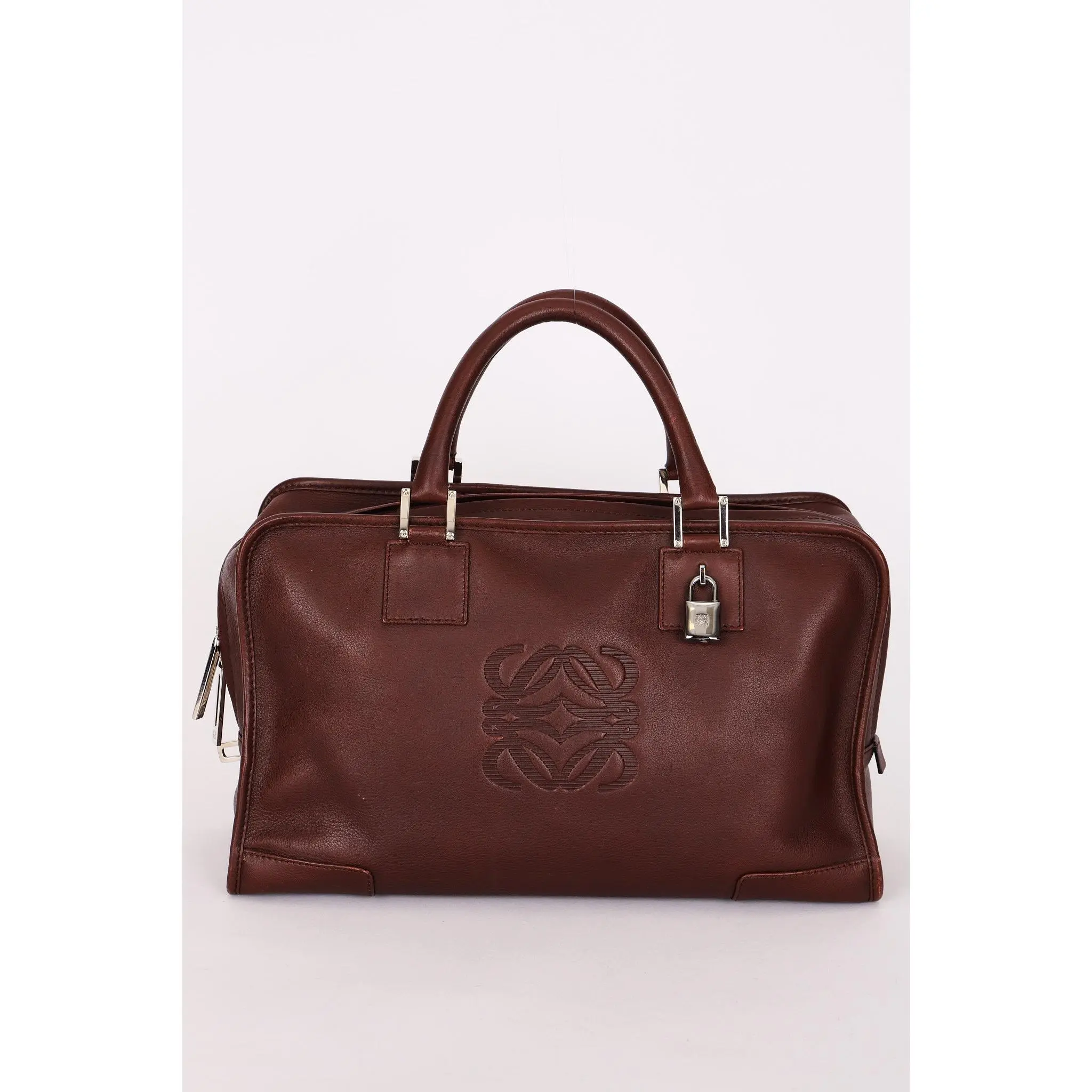 Pre-owned Loewe Designer Handbag/Wallet Amazona 36 Brown Drop 48