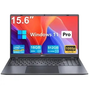 15.6" Thin & Light Business Laptop Computer for Office & Study 16GB RAM  512GB SSD  Intel N5095  FHD IPS  Windows 11 Pro Fingerprint Reader laptops