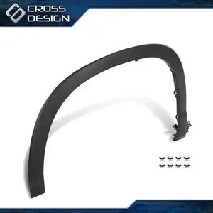CROSSDESIGN Left Driver Side Fender Flare Molding Trim, Vehicle Car Accessories Fit For 2014-2019 Toyota Highlander
