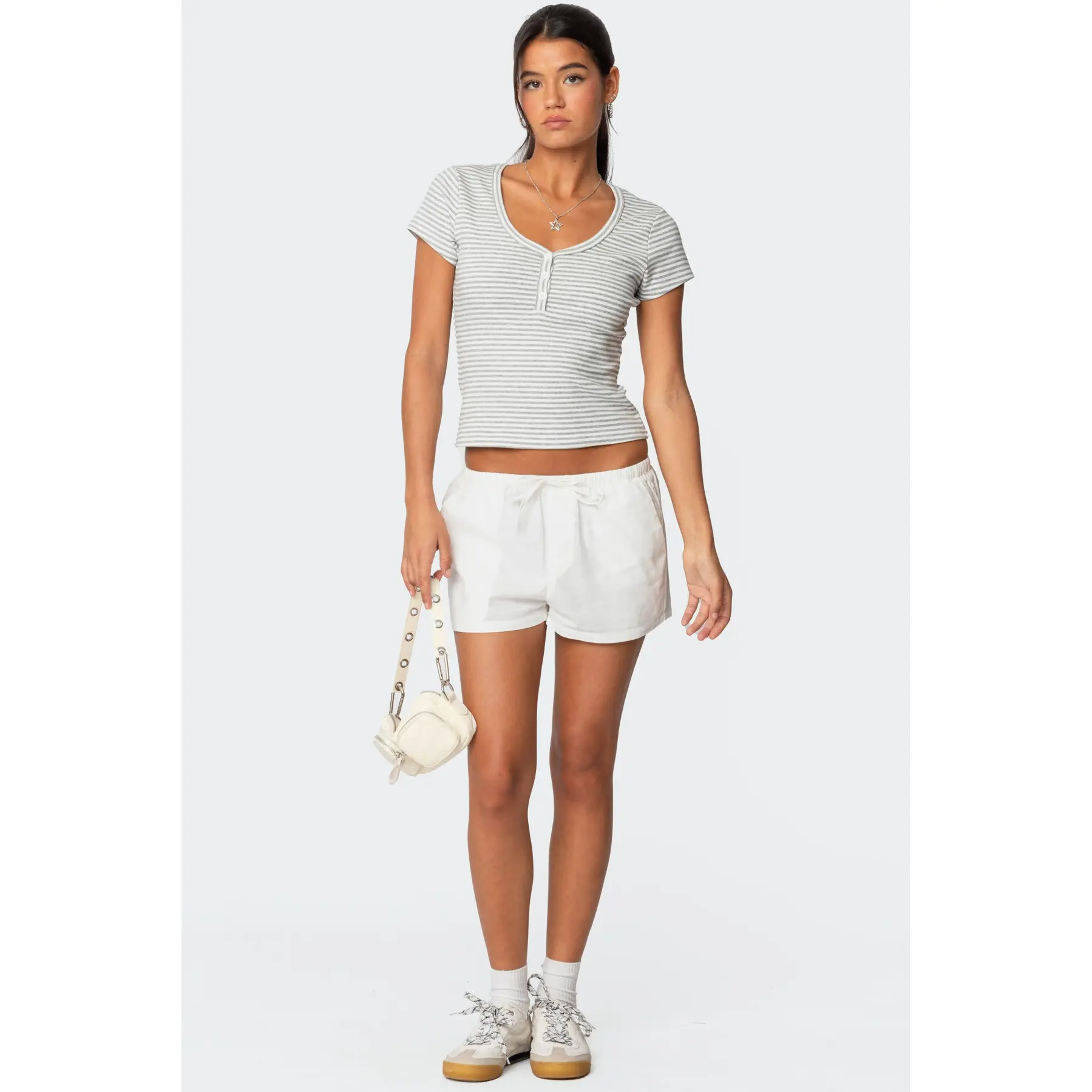 Leslie Linen Look Shorts Leslie Linen Look Shorts