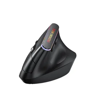 Ergonomic design vertical wireless mouse Bluetooth rechargeable silent mouse for office use