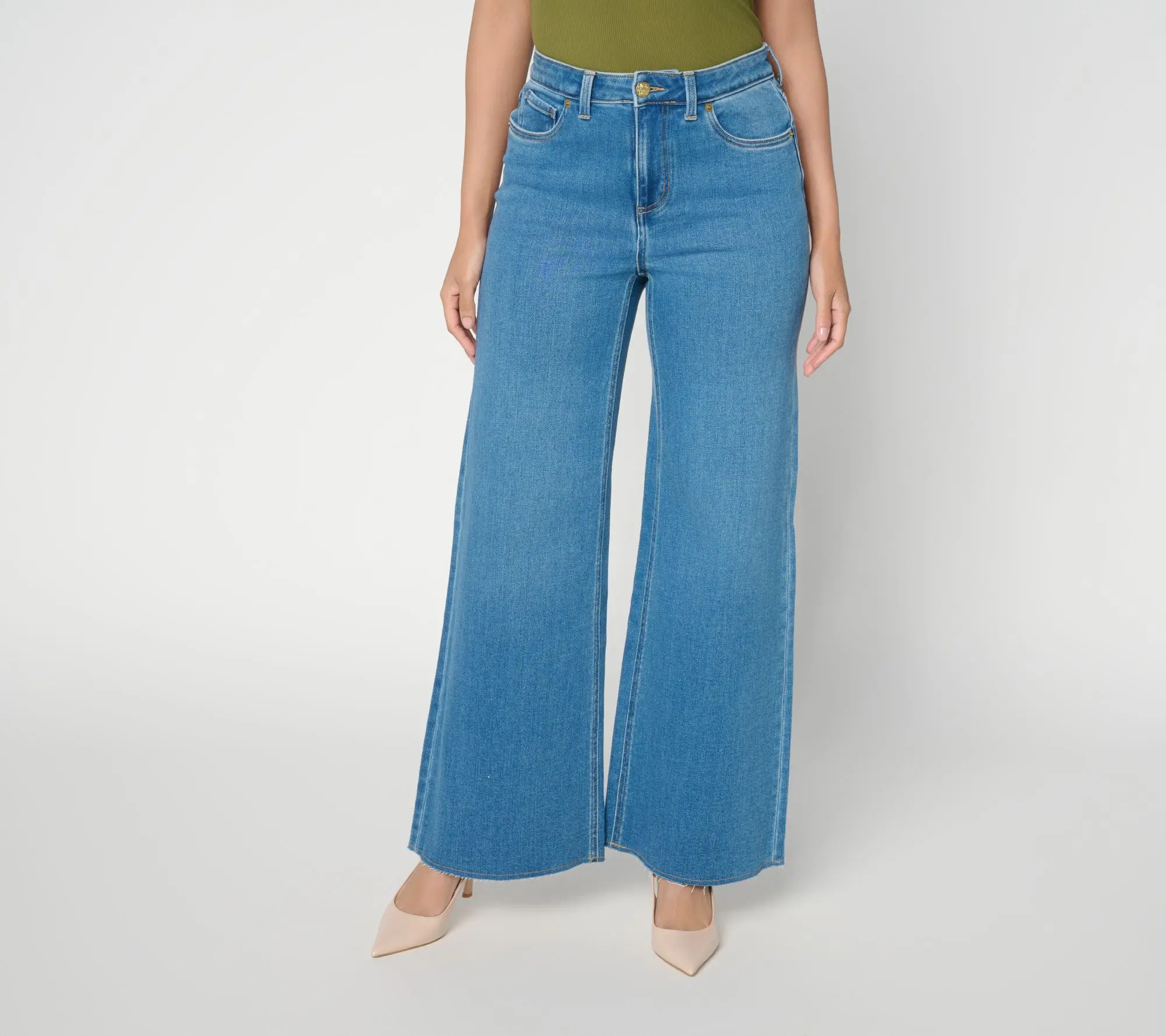 Mally Roncal Regular Wide Leg Full Length FierceFlex Jean