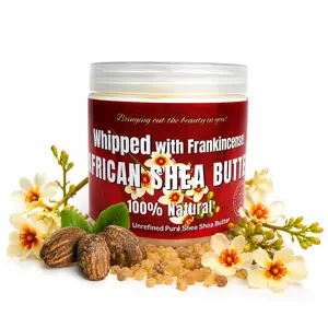 Whipped Shea Body Butter w/ Frankincense - Unrefined Handcrafted in Ghana