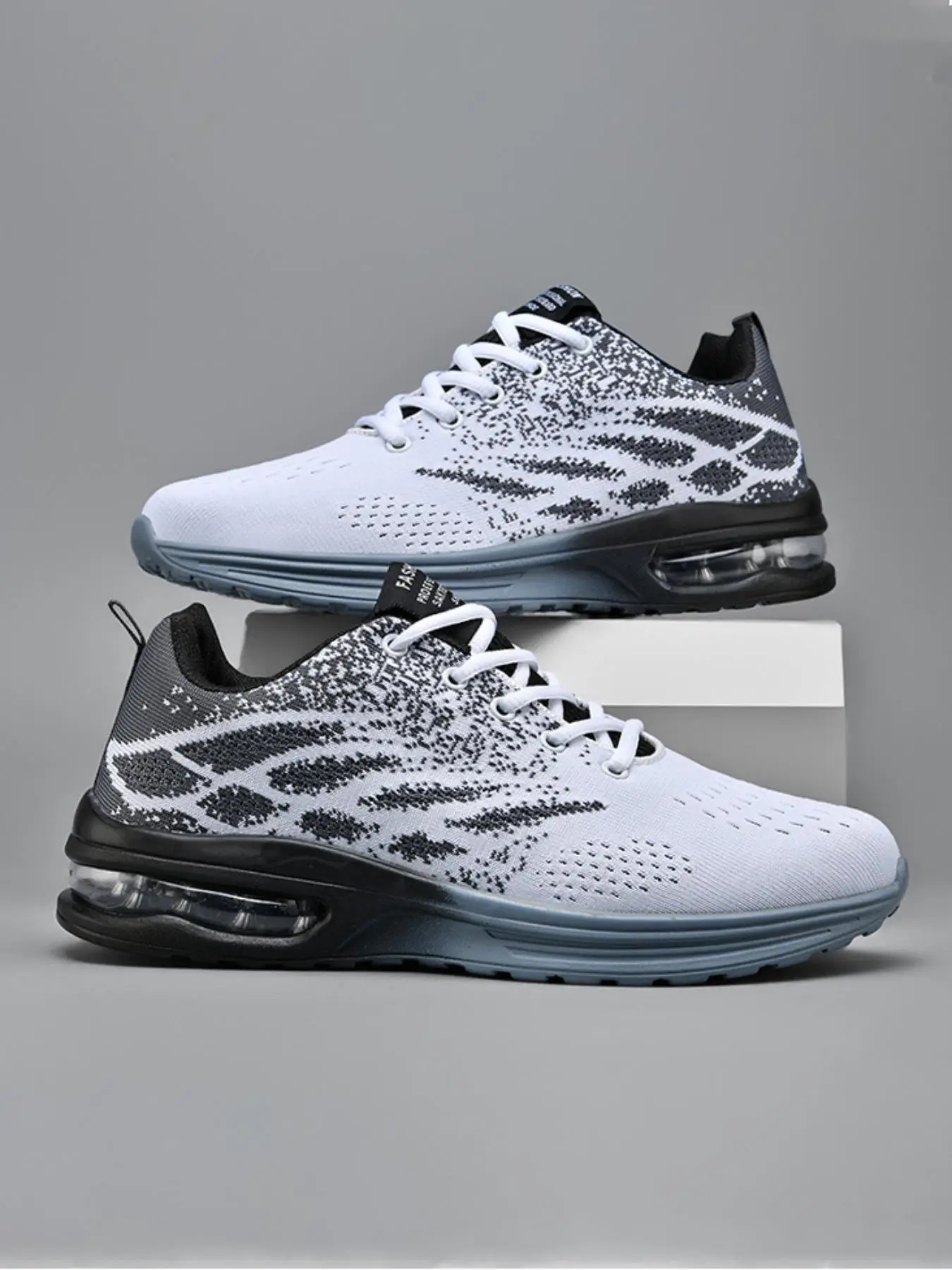 Men's Fashion Sportive Breathable Comfortable Sneakers, Casual Lace Up Low Top Sneakers, Trendy Sports Running Training Shoes for Daily Life, Boy's