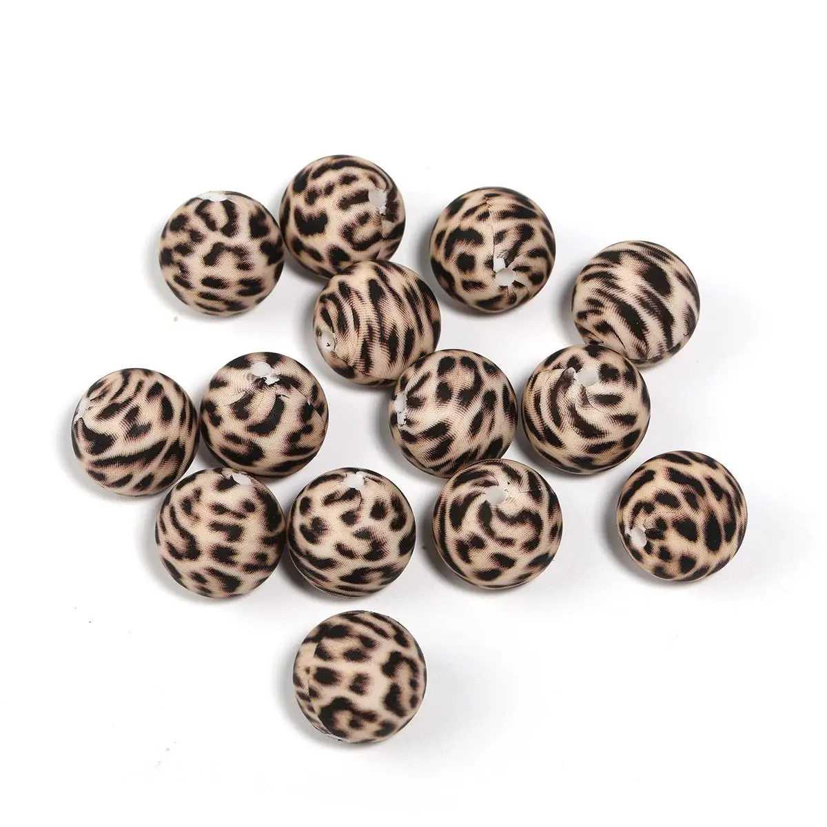 YM517009 Printed beads 30pcs 15mm