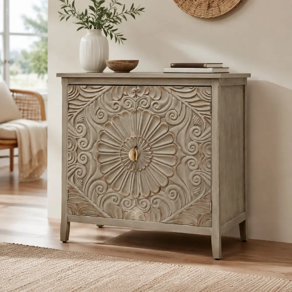 Littleox Single 3 Drawer Cabinet, American Furniture, Suitable for Bedroom, Living Room, Study