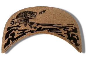 Musky 1/8” Thick HatJacket Lightweight Cork  Hat Floats on Water for Boating Fishing Paddle Boarding