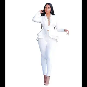 Ruffle air layer casual fashion uniform casual wear suit Fabric Womenswear