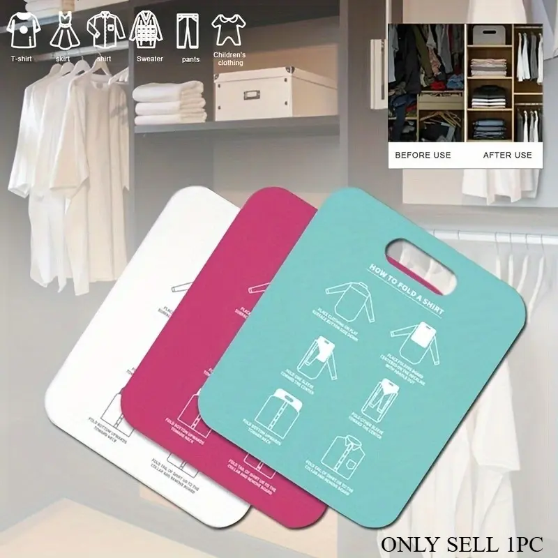 1pc Creative lazy folding board-Fast and Convenient Clothes Folding Board - Perfect for T-Shirts and Dresses