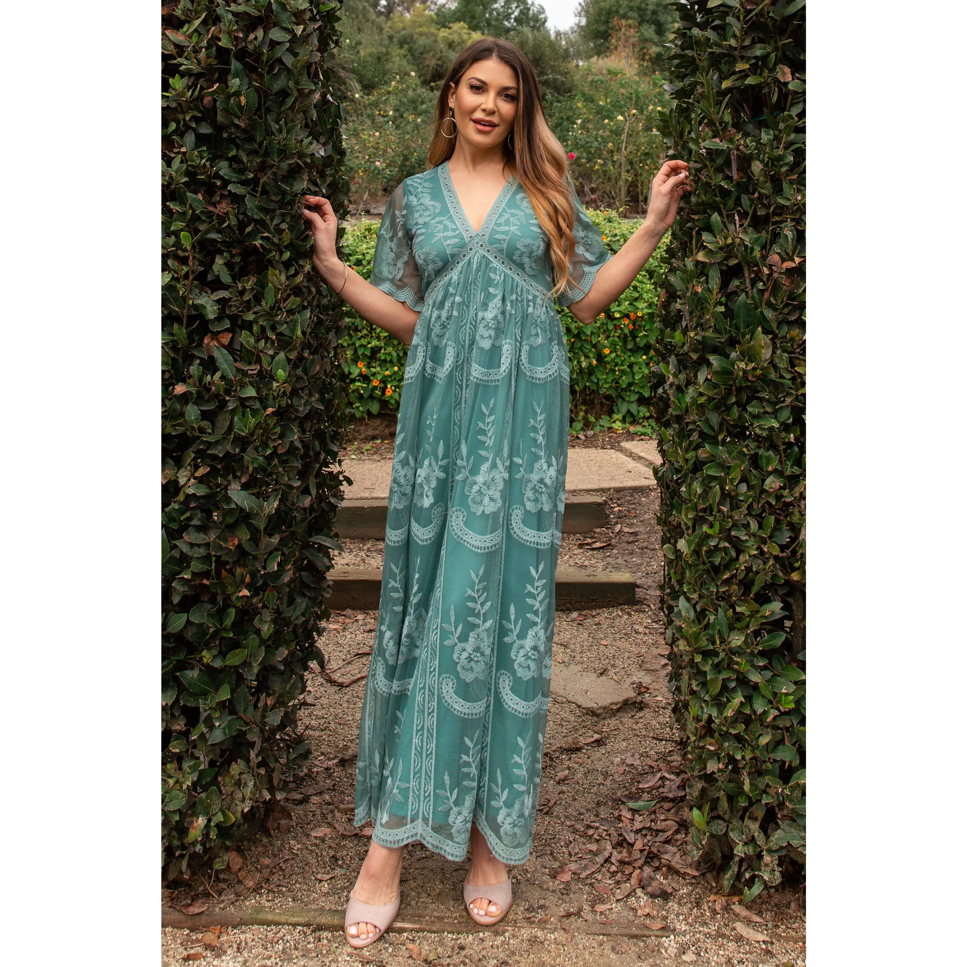 sheer lace and mesh overlay dress Faeriesty Elegant Lace Beaded Mesh Overlay Evening Gown, Geometric Pattern Design, Sheer Mesh Sleeves, Satin Cinched Waist, A-Line Skirt, Suitable For Luxury Weddings, Charity Galas And Fashion Awards Ceremonies Party