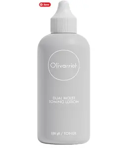 Olivarrier - Dual Moist Toning Lotion Unscented Mildly Acidic Organic Moisturizing Toner Calming Hydrating for Dry & Sensitive Skin