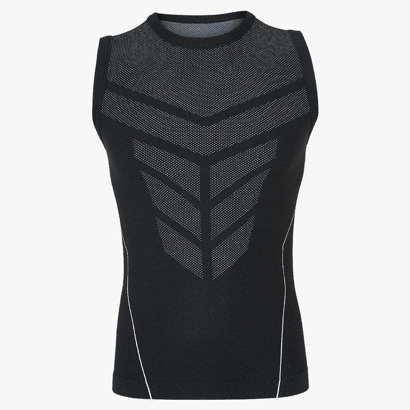 Nebility Mens Seamless Compression Tank Top, Quick-Dry Breathable High-Stretch Athletic Shapewear with Targeted Support for Training & Workouts, Menswear