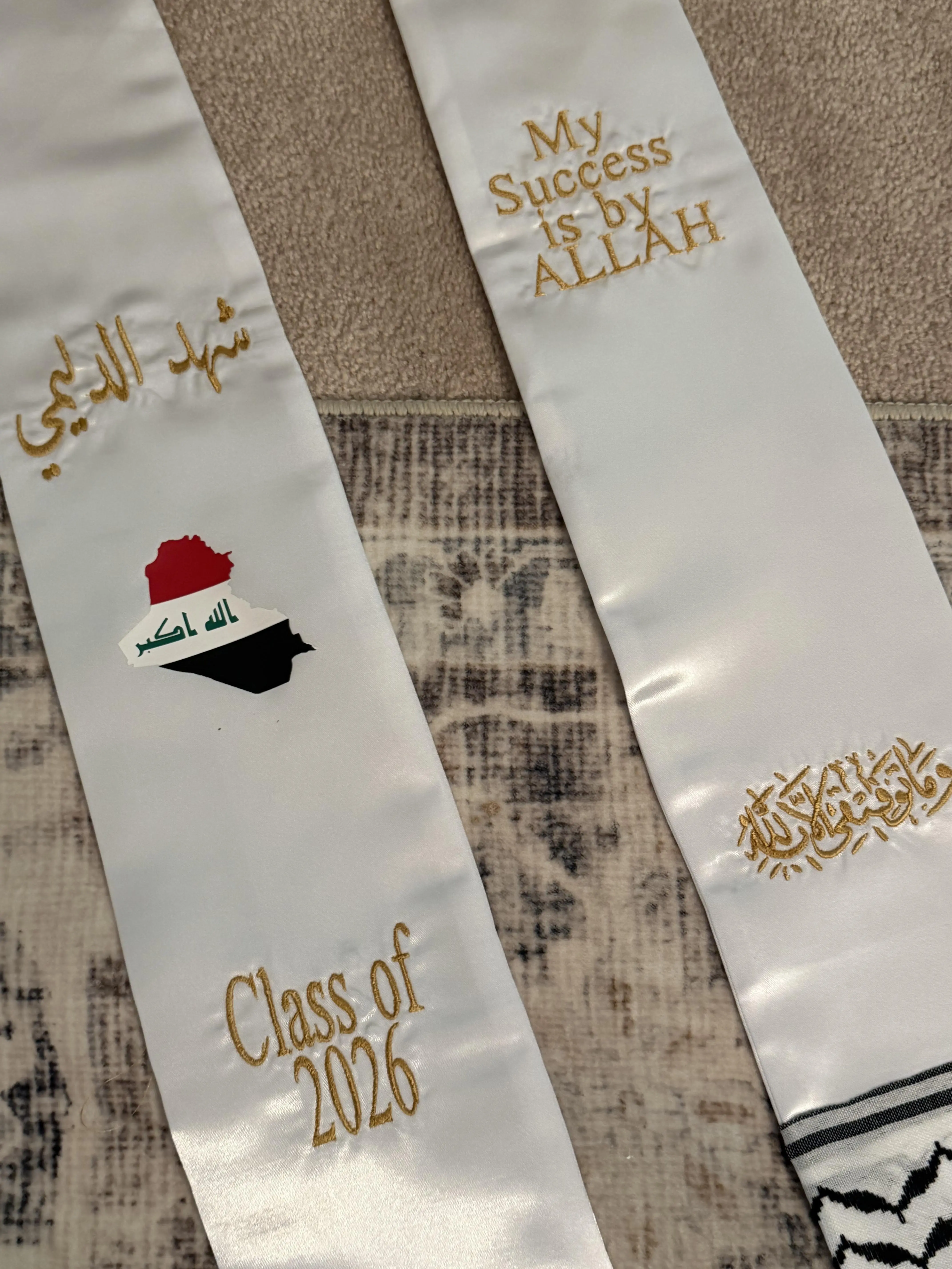 Custom Graduation Stoles, Fashion Accessory for Graduation Ceremonies